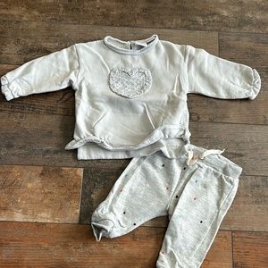 Zara Baby Grey Sweat Set